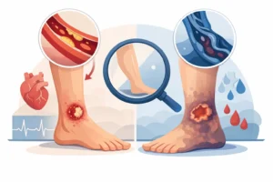 Úlcera arterial o venosa: cómo distinguirla