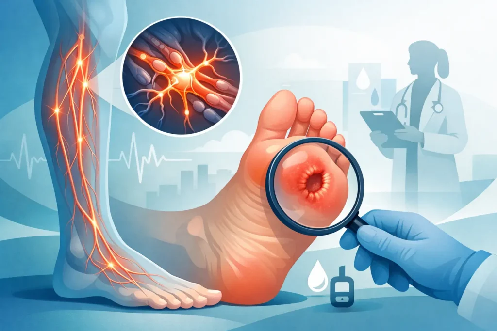 Neuropatía en diabéticos y riesgo de pie diabético