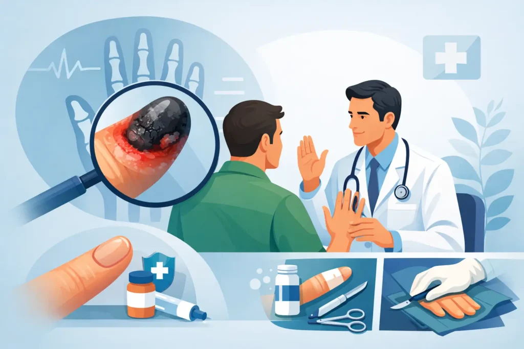¿Se puede evitar amputar un dedo con gangrena?