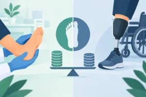 Costo de salvar un pie diabético vs amputación